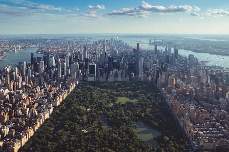 New York vue des airs